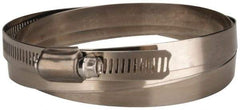 Value Collection - SAE Size 270, 15-3/8 to 17-3/8" Diam, Stainless Steel Worm Drive Clamp - 1/2" Wide, Material Grade 201 - Exact Industrial Supply