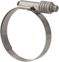 Value Collection - 2-1/4 to 3-1/8" Hose, 5/8" Wide x 0.7" Thick, Constant Torque Clamp - 2-1/4 to 3-1/8" Diam, Grade 301 & 410 Stainless Steel Screw - Exact Industrial Supply