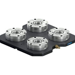 Schunk - NSL Manual CNC Quick Change Clamping Module - 4 Module Center, Top Mount, 7,500 kN Retention Force, 6 bar (87 Lb/Sq In) Unlocking Pressure, 0.005mm Repeatability - Exact Industrial Supply