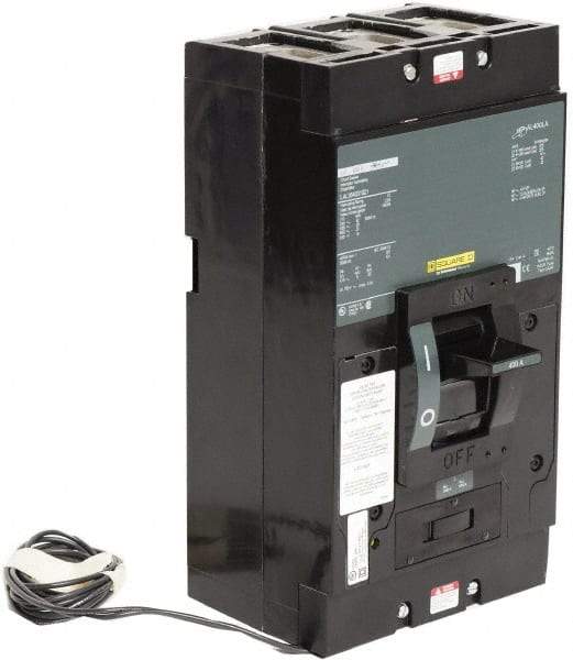 Square D - 400 Amp, 600 V, 3 Pole, Panel Mount Molded Case Circuit Breaker - Thermal Magnetic Trip, Multiple Breaking Capacity Ratings - Exact Industrial Supply