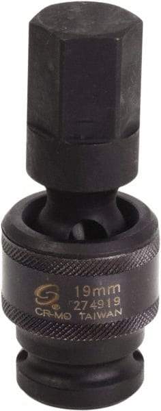Sunex Tools - 1/2" Drive, 19mm Impact Hex Bit Socket - Exact Industrial Supply