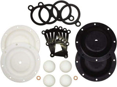 SandPIPER - 1/4" Pump, Santoprene Fluid Section Repair Kit - For Use with Diaphragm Pumps - Exact Industrial Supply