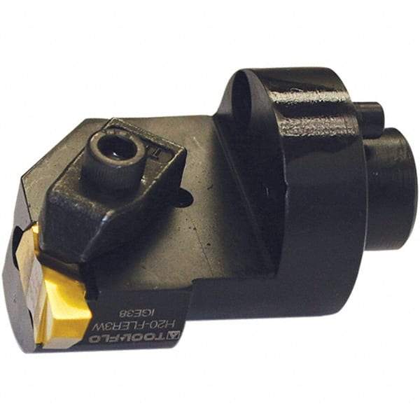 Tool-Flo - Insert Style FL 3L, 41.27mm Head Length, Right Hand Cut, Modular Threading Cutting Unit Head - System Size H20, 7/8" Center to Cutting Edge, Series Flo-Lock - Exact Industrial Supply