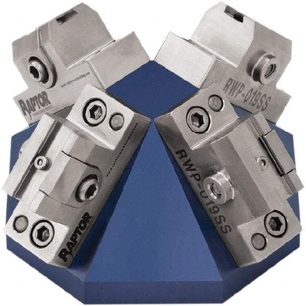 Raptor Workholding - 3/8" Jaw Width, 2.69" High Dovetail Vise - For Use with 4 & 5 Axis Workholding Systems - Exact Industrial Supply