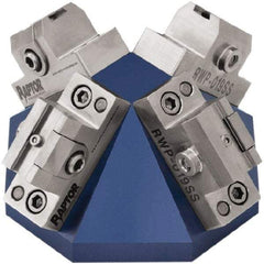 Raptor Workholding - 3/8" Jaw Width, 2.69" High Dovetail Vise - For Use with 4 & 5 Axis Workholding Systems - Exact Industrial Supply