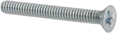 Value Collection - #2-56 UNC, 3/4" OAL Phillips Drive Machine Screw - Flat Head, Grade J82 Steel, Zinc-Plated Finish, Without Washer - Exact Industrial Supply