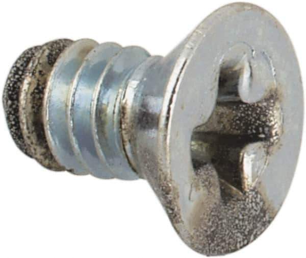 Value Collection - #3-48 UNC, 3/16" OAL Phillips Drive Machine Screw - Flat Head, Grade J82 Steel, Zinc-Plated Finish, Without Washer - Exact Industrial Supply