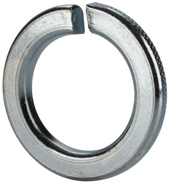 Value Collection - M30, 30.5mm ID, 48.2mm OD, 6mm Thick Split Lock Washer - Grade 8 Spring Steel, Zinc-Plated Finish, 30.5mm Min ID, 31.7mm Max ID - Exact Industrial Supply