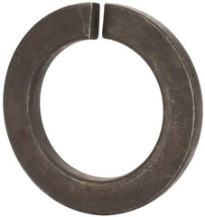 Value Collection - M45, 45.5mm ID, 71.2mm OD, 7mm Thick Split Lock Washer - Grade 8 Spring Steel, Zinc-Plated Finish, 45.5mm Min ID, 46.7mm Max ID - Exact Industrial Supply