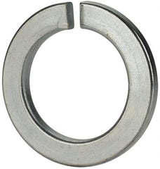 Value Collection - M48, 49mm ID, 75mm OD, 7mm Thick Split Lock Washer - Grade 8 Spring Steel, Zinc-Plated Finish, 49mm Min ID, 50.5mm Max ID - Exact Industrial Supply