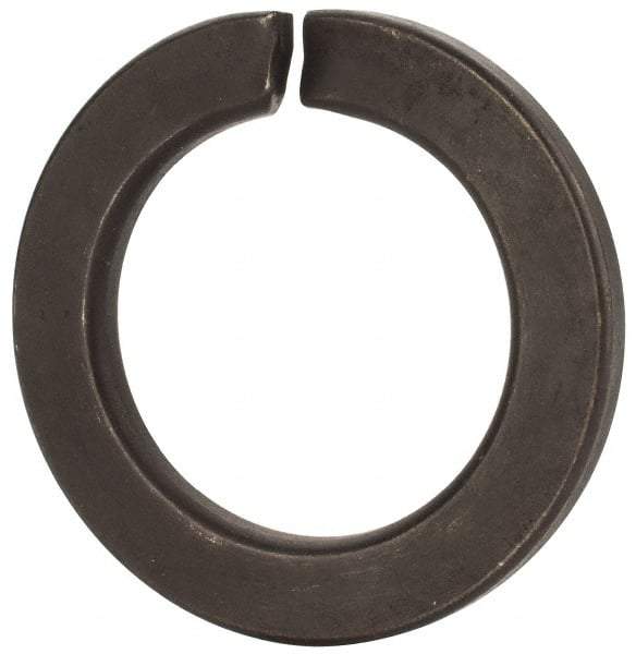 Value Collection - M39, 39.5mm ID, 61.2mm OD, 6mm Thick Split Lock Washer - Grade 8 Spring Steel, Uncoated, 39.5mm Min ID, 40.7mm Max ID - Exact Industrial Supply