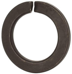 Value Collection - M39, 39.5mm ID, 61.2mm OD, 6mm Thick Split Lock Washer - Grade 8 Spring Steel, Uncoated, 39.5mm Min ID, 40.7mm Max ID - Exact Industrial Supply