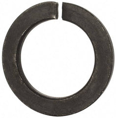 Value Collection - M48, 49mm ID, 75mm OD, 7mm Thick Split Lock Washer - Grade 8 Spring Steel, Uncoated, 49mm Min ID, 50.5mm Max ID - Exact Industrial Supply