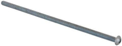 Value Collection - #10-24 UNC, 5" Length Under Head Phillips Drive Machine Screw - Round Head, Grade J82 Steel, Zinc-Plated Finish, Without Washer - Exact Industrial Supply