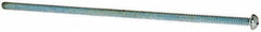 Value Collection - #10-24 UNC, 6" Length Under Head Phillips Drive Machine Screw - Round Head, Grade J82 Steel, Zinc-Plated Finish, Without Washer - Exact Industrial Supply