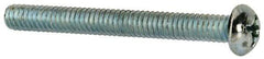 Value Collection - #12-24 UNC, 2" Length Under Head Phillips Drive Machine Screw - Round Head, Grade J82 Steel, Zinc-Plated Finish, Without Washer - Exact Industrial Supply