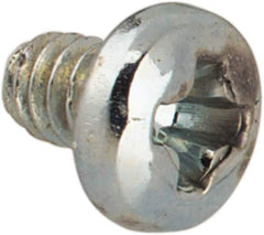 Value Collection - #2-56 UNC, 1/8" Length Under Head Phillips Drive Machine Screw - Pan Head, Grade J82 Steel, Zinc-Plated Finish, Without Washer - Exact Industrial Supply