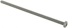 Value Collection - #10-24 UNC, 5" Length Under Head Phillips Drive Machine Screw - Pan Head, Grade J82 Steel, Zinc-Plated Finish, Without Washer - Exact Industrial Supply
