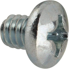 Value Collection - #12-24 UNC, 1/4" Length Under Head Phillips Drive Machine Screw - Pan Head, Grade J82 Steel, Zinc-Plated Finish, Without Washer - Exact Industrial Supply