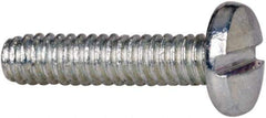 Value Collection - #2-56 UNC, 3/8" Length Under Head Slotted Drive Machine Screw - Binding Head, Grade J82 Steel, Zinc-Plated Finish, Without Washer - Exact Industrial Supply