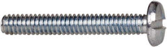 Value Collection - #2-56 UNC, 5/8" Length Under Head Slotted Drive Machine Screw - Binding Head, Grade J82 Steel, Zinc-Plated Finish, Without Washer - Exact Industrial Supply