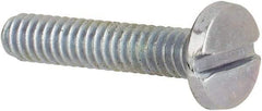 Value Collection - #3-48 UNC, 1/2" Length Under Head Slotted Drive Machine Screw - Binding Head, Grade J82 Steel, Zinc-Plated Finish, Without Washer - Exact Industrial Supply