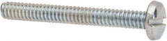Value Collection - #4-40 UNC, 1" Length Under Head Slotted Drive Machine Screw - Binding Head, Grade J82 Steel, Zinc-Plated Finish, Without Washer - Exact Industrial Supply