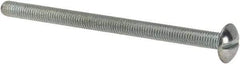 Value Collection - #10-32 UNF, 3" Length Under Head Slotted Drive Machine Screw - Truss Head, Grade J82 Steel, Zinc-Plated Finish, Without Washer - Exact Industrial Supply