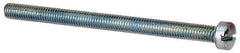 Value Collection - #10-32 UNF, 2-3/4" Length Under Head Slotted Drive Machine Screw - Fillister Head, Grade J82 Steel, Zinc-Plated Finish, Without Washer - Exact Industrial Supply