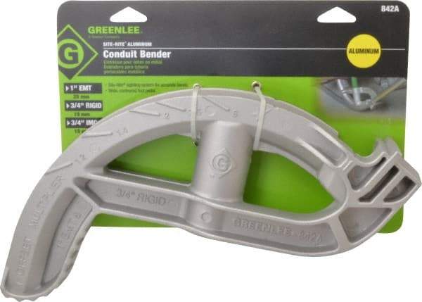 Greenlee - Hand Bender Head - 3/4" Rigid Capacity, Bends EMT, Rigid, IMC - Exact Industrial Supply