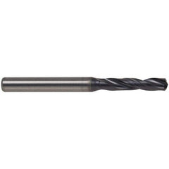 Screw Machine Length Drill Bit: 0.4062″ Dia, 140 °, Solid Carbide TiAlN Finish, Right Hand Cut, Spiral Flute, Straight-Cylindrical Shank, Series B291-YPL