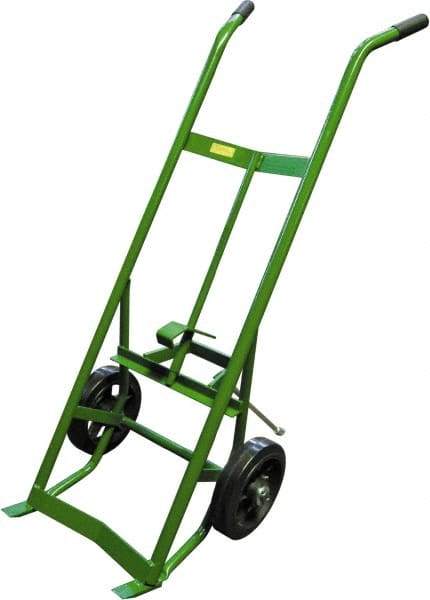 Fairbanks - 1,000 Lb Load Capacity, 30 & 55 Gal Drum Hand Truck - 24" Wide x 58" High, 2 Steel Wheels - Exact Industrial Supply