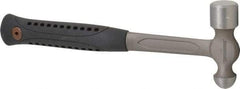 Paramount - 1 Lb Head Ball Pein Hammer - Steel Handle with Grip, 13-1/4" OAL - Exact Industrial Supply