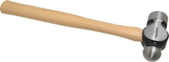 Paramount - 3 Lb Head Ball Pein Hammer - Wood Handle, 16-1/2" OAL - Exact Industrial Supply