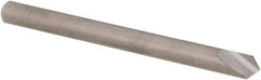 SGS - 1/8" Head Diam, 1/8" Shank Diam, 1 Flute 90° Solid Carbide Countersink - Bright Finish, 1-1/2" OAL, Single End, Straight Shank, Right Hand Cut - Exact Industrial Supply