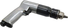 Ingersoll-Rand - 1/2" Reversible Keyed Chuck - Pistol Grip Handle, 500 RPM, 4 CFM, 0.5 hp, 90 psi - Exact Industrial Supply