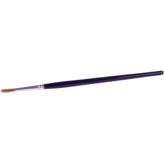 3/32″ Watercolor Brush, Red Sable, 7/16″ Trim Length, Round Handle - Exact Industrial Supply