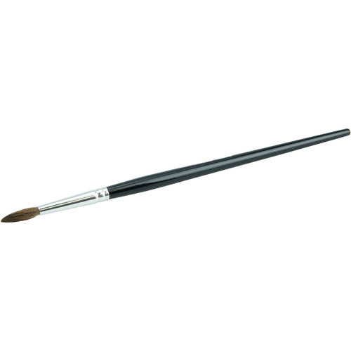5/32″ Lacquering Brush, Camel Hair, 11/16″ Trim Length, Round Handle - Exact Industrial Supply