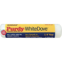 Purdy - 1/4" Nap, 9" Wide Paint General Purpose Roller Cover - Smooth Texture, Dralon - Exact Industrial Supply