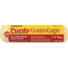 Purdy - 1/2" Nap, 9" Wide Paint General Purpose Roller Cover - Semi-Rough Texture, Synthetic Knit - Exact Industrial Supply
