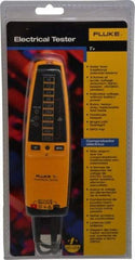 Fluke - 12 VAC/VDC to 600 VAC/VDC, Voltage Tester - LCD and LED Display, +/-2% Basic DC Accuracy, AAA Power Supply - Exact Industrial Supply