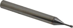 Vargus - #4-40, #5-40, #6-40 Thread, 1/4" Shank Diam, Bright Coating, Solid Carbide Straight Flute Thread Mill - 3 Flutes, 2.244" OAL, #4 Min Noml Diameter - Exact Industrial Supply