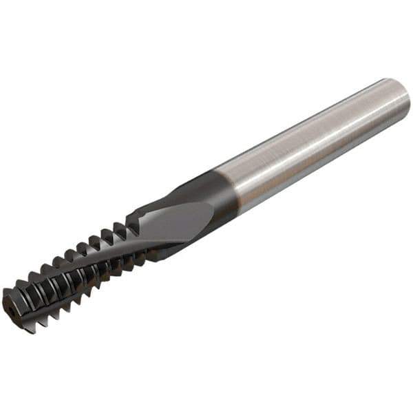 Iscar - 1-8 UNC, 0.7677" Cutting Diam, 4 Flute, Solid Carbide Helical Flute Thread Mill - Internal Thread, 42.9mm LOC, 105mm OAL, 20mm Shank Diam - Exact Industrial Supply