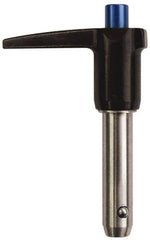 Gibraltar - 1/2" Diam, 4-1/2" Usable Length, L Handle, Quick Release Pin - Grade 17-4 Stainless Steel, Bright Finish - Exact Industrial Supply