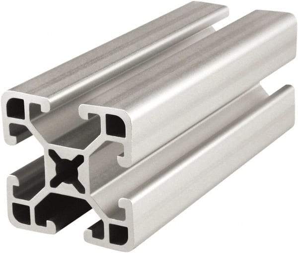80/20 Inc. - 145 Inches Long x 1-1/2 Inches Wide x 1 Inch High, T Slotted Aluminum Extrusion - 0.781 Square Inches, Clear Anodized Finish - Exact Industrial Supply