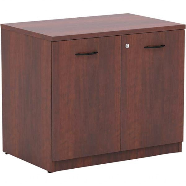 ALERA - 1 Shelf Sliding Door Storage Cabinet - Exact Industrial Supply