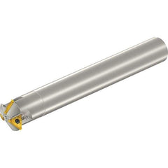 Vargus - 23.3mm Cut Diam, 86mm Max Hole Depth, 18mm Shank Diam, Internal/External Indexable Thread Mill - Insert Style 2UI, 1/4" Insert Size, 2 Inserts, Toolholder Style TM SC C, 166mm OAL - Exact Industrial Supply