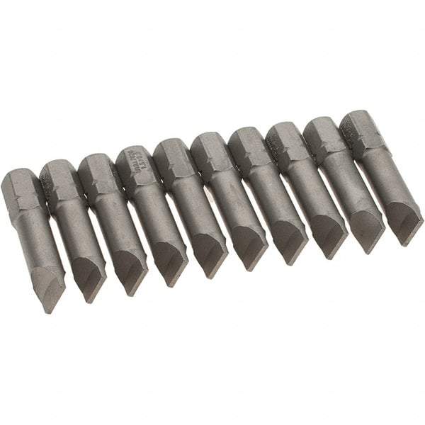 Wiha - Slotted Screwdriver Bits Reversible: NonReversible Blade Width (Inch): 5/16 - Exact Industrial Supply