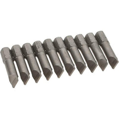 Wiha - Slotted Screwdriver Bits Reversible: NonReversible Blade Width (Inch): 5/16 - Exact Industrial Supply