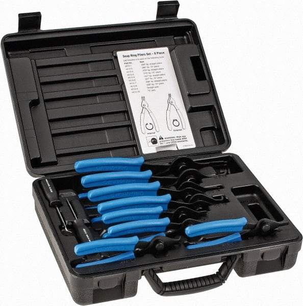 OTC - 10 Piece, Internal/External Snap Ring Pliers Set - For Use with All Vehicles - Exact Industrial Supply